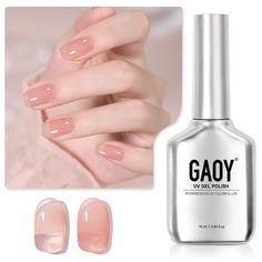 PRICES MAY VARY. Title: GAOY Jelly Nude Gel Nail Polish, 16ml Sheer Nude Pink Translucent Soak Off Gel Polish, UV Light Cure for Nail Art DIY, Color 1533. Product Type: Products > Foot, Hand & Nail Care > Nail Art & Polish > Nail Polish Sheer Nail Polish, Sheer Nails, Long Lasting Nail Polish, Nude Nail Polish, Nail Bed, Led Nail Lamp, Nail Lamp, Soak Off Gel, Nude Pink