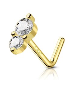 PRICES MAY VARY. 【VALUE PACK】1Pcs 14K Solid Gold 20g Nose Stud with Clear AAA+ Clear CZ. 【NORMAL SIZE】Bar Thickness: 20Gauge(0.80mm); Bar Length: 7mm; Long 14k Yellow Gold 20g Nose Stud Nose Piercing. 【MATERIAL】Made with 100% Real Gold 14kt Yellow Gold - NOT Gold Plating or Overlay. 【GIFTABLE BOXED】Packaged in a Beautiful Jewelry Box. Valuable 14K Gold Nose Stud Nose Rings. Best Gift for Your Girlfriends, Wife, Mother and Friends on Anniversary, Birthday, Party, Thanksgiving Day, Christmas. Also Stud Nose Ring, Gold Cartilage Earrings, Nose Bone, Gold Nose Stud, Nose Bones, Nose Piercing Jewelry, Body Jewelry Piercing, Nose Jewelry, Sparkle Jewelry