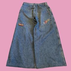 Vintage JNCO Wizards 🧙 32x32
Such a cool pair or jncos with awesome quality as usual. They have a fat leg opening and awesome embroidery. DM if you have any additional questions. All measurements are pictured as well as any of the flaws. These look terrific on body! 

#jnco#baggy#jeans#90s#vintage Baggy Jeans 90s, Baggy Jeans, 90s Vintage, Mens Bottom, Men's Jeans, Mens Jeans, Mens Accessories, Embroidery, Outfit Accessories