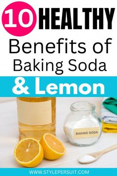 Lemon Skincare, Benefits Of Baking Soda, Underarm Care, Hair Lightening, Refreshing Beverages, Baking Soda And Lemon, Skincare Routines, How To Lighten Hair