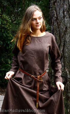 Medieval Dress "Young nun"   Cotte of 13th by SlavMedievalShop, $109.00 Gothic Medieval Dress With Long Sleeves For Larp, Fall Medieval Dress For Cosplay, Gothic Long Sleeve Medieval Dress For Larp, Fall Medieval Dress With Historical Design, Fall Medieval Dress With Long Sleeves, Long Sleeve Medieval Dress With Historical Design For Fall, Winter Medieval Dress With Historical Design, Elven Medieval Dress For Larp In Fall, Elven Style Medieval Dress For Larp In Fall