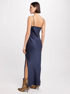 With a beautiful cut on the bias and an elegant, full-length silhouette, the cowl neck gown is always party ready. Adjustable straps, a subtle side slit, and a stunning cowl neck line are the perfect finishing touches.. Made of luxuriously soft, lightweight and eco-friendly TENCEL™. 100% Vegan, Non-toxic, AZO free dyes, French seam finishing. Details & Care 100% TENCEL™ Modal Non-toxic, AZO free dyes French seam finishing Machine wash cold or up to 86° F / 30° C Hang dry or tumble low heat Dry C Cowl Neck Gown, French Seam, End Of Season Sale, Denim Top, Cowl Neck, Jumpsuit Dress, Full Length, Adjustable Straps, Eco Friendly