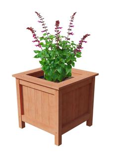 Hardhouten plantenbak om zelf te maken Planter Pots