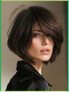 Chic and trendy, this short wavy bob is a perfect nod to classic styles with a modern edge. It’s an excellent choice for those with shorter hair who want to rock a playful and voluminous look for prom. Click here to see more stunning prom hairstyle ideas. Short Hairstyles Square Face, Demi Moore Short Hair, Asian Bob Haircut, Balayage Long Hair, Haircut For Square Face, Wavy Bob Haircuts, Square Face Hairstyles, Asian Short Hair