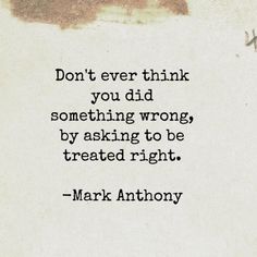 mark anthony quote about doing something wrong on white paper with black ink and brown background