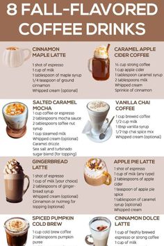 the 8 fall - flavored coffee drinks you need to try