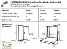 the measurements for a bed frame and footboard are shown in this diagram, with instructions to