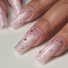 Virgo Season Birthday, Acrylic Ideas, Virgo Season, Punk Nails, Airbrush Nails, Glamour Nails, Simple Acrylic Nails, Nail Idea