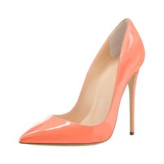 Step into sophistication with these elegant peach pink patent leather stiletto heel pumps, the perfect blend of style and comfort for fashion-forward women seeking a touch of refinement. Color: Peach pink Material: Patent leather Heel Type: Stiletto heel Heel height: 4.72" / 120 mm approx Product measurements were taken using size 8. Please note that measurements may vary by size. Toe: Pointed toe Handcrafted US sizing. Fits true to size. Peach Heels, Cowboy Shoes, Dance Heels, Work Shoe, Boots Square Toe, Pink Patent Leather, Fashionable Shoes, Pumps Heels Stilettos, Cosplay Shoes