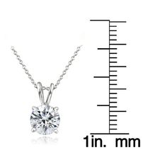 Wear the look of luxury and enjoy the vintage of elegance with this breathtaking 100 facets cubic zirconia necklace. The 100 facets transform the ordinary cubic zirconia stone into a brilliant jewel. The necklace showcases a white cubic zirconia solitaire stone and is crafted of platinum plated sterling silver. Product Details Metal Type sterling-silver Metal Stamp 925-sterling Weight 1.9GR Length 18IN Width 6.55MM Height 11.32MM Clasp Type spring-ring Chain Type rolo Chain Length 18 Stone Detai Zirconia Necklace, Cubic Zirconia Necklace, Rolo Chain, Chain Ring, Metal Stamping, Spring Rings, The Vintage, The Ordinary, Types Of Metal