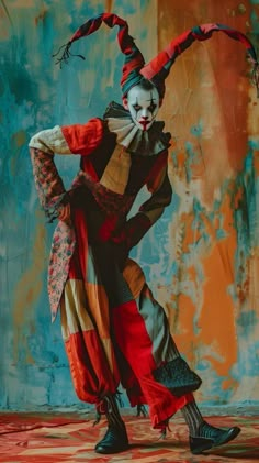 Dark Circus Makeup, Creepy Jester, Clown Poses, Vampire Clown, Crazy Poses, Harlequin Clown, Crazy Clown, Creepy Circus