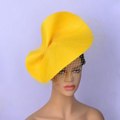 Hello!Welcome to our shop of  365daysCreations product information: Season: All Season Gender:Female Occasion:Party,Wedding,Melbourne cup,Kentucky Derby Material:Veil,PP straw With 1.2cm satin headband at the back Color:yellow Chic Structured Crown Fascinator For Church, Yellow Mini Hat For Kentucky Derby Evening, Yellow Fascinator For Kentucky Derby Races, Yellow Fascinator For Royal Ascot, Yellow Fascinator For Royal Ascot Races, Chic Summer Cloche Fascinator, Yellow Short Brim Fascinator For Church, Yellow Church Fascinator With Short Brim, Yellow Mini Hats For Church And Kentucky Derby