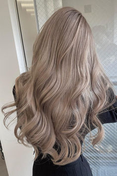 Long blonde hair for 2024. Grey Blonde Hair, Dark Blonde Hair Color, Blonde Hair Transformations, Ash Hair, Cool Blonde Hair, Ash Blonde Hair