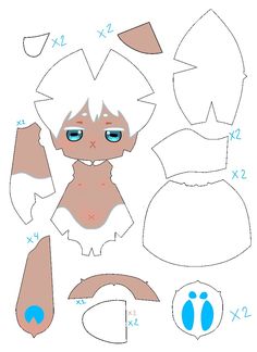 the paper doll is cut out and ready to be made