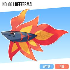 an image of a cartoon fish with fire coming out of it's back end