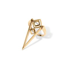 This perky "Pelican Beak Gold Ring" swings on your finger along with your hand motion. Its edgy, minimal, and elegant geometric design and its movement will delight you at once. Well suited for someone who quests for contemporary and unconventional fine jewelry.  ★Made to order ★Available in 14k Yellow, Rose or White Gold ★Kinetic ring: The triangle part swings on your finger ★Top of the ring (the triangle part) measures approximately 33 x 14.5mm ★It weighs approximately 5.5 grams ★High Polished finish  ★Inspired by the shape of elongated bird's beak ★Handmade in New York City  ★Production Times & Shipping: All orders are handmade. Some of the complex items may take a little more time but I will do my best  ☆As a designer, my aim is to create jewels that interact with you. Jewelry from my Kinetic Ring, Minimal Contemporary, Bird Beaks, Ground Breaking, Art Necklaces, Gold Geometric, Ring Gold, Yellow Rose