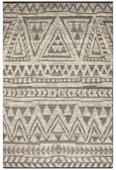 an area rug with different patterns on it