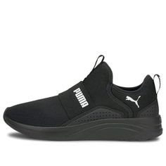 Puma Softride Sophia Slip-on 195161-01 Limited Edition Sneakers, Marathon Running Shoes, Sports Sneakers, Marathon Running, Black Running Shoes, Running Shoes Sneakers, Sport Sneakers, Puma Sneaker, All Black Sneakers