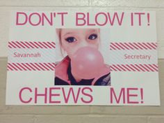 a sign that says don't blow it chews me on the side of a wall