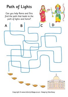 the path to light worksheet for kids