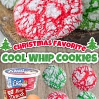 christmas favorite cool whip cookies are on display