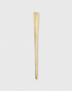 Triangle Hairpin in Brass Hair Up With A Pencil, Unlacquered Brass, A Pencil, Free Bag, Up Hairstyles, You Bag, Bobby Pins, Hair Pins, Hair Accessories