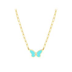 Accented with a diamond center, this turquoise enamel butterfly pendant necklace by Color Romance is the perfect addition to your jewelry collection. Click on this JEWELRY & WATCHES GUIDE to learn about fit, styles, materials and more! Accented with a diamond center, this turquoise enamel butterfly pendant necklace by Color Romance is the perfect addition to your jewelry collection. Click on this JEWELRY & WATCHES GUIDE to learn about fit, styles, materials and more! FEATURES Pendant size: 1/4"L Elegant Turquoise Butterfly Jewelry, Blue Butterfly Fine Jewelry, Enamel Butterfly, Butterfly Pendant Necklace, Butterfly Necklace, Butterfly Pendant, Gold Diamond, Diamond Cuts, Jewelry Collection