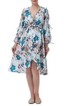 This beautifully frilled robe in a softly colored floral print is perfect for all three trimesters of pregnancy and nursing baby. 100% cotton Hand wash, dry flat Imported Nursing Robe, Nursing Baby, Trimesters Of Pregnancy, Maternity Nursing, Sleepwear Robe, Sleepwear Women, Maternity Clothes, High Low Dress, Nursing