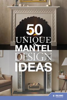 Unique Mantel Designs Mantel Design, The Fireplace, Fireplace Mantel, Fireplace Mantels, Make It, Living Spaces, Fireplace