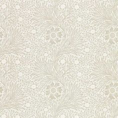 a white wallpaper with an intricate design