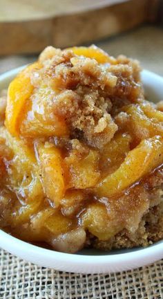 a close up of a bowl of food on a table