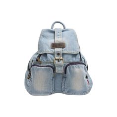 Blue Denim Daily Travel 20 to 35 Litre Backpack for Girls - InnovatoDesign Mochila Jeans, School Rucksack, Denim Backpack, School Campus, Fashion Teenage Girls, Backpack Free, Travel Clothes Women, Vintage Backpacks, Light Backpack