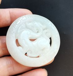 "carved dragon jade pendant, 1.Material: natural white jade stone 2.Size of bead:approx 50mmx6mm in size. hole about 2mm. 3. this price is 1pendant. 4. fit make earring /brooch/pendant/necklace ect jewelry, 5.If you have speical requests, I'll be happy to do it for you. 6.Returns:I accept returns. 1)Send me an email within 7 days and let me know the item is being returned. 2)I will refund your money after we recieve our merchandise. 3)Precondition:the item must be complete, unused, do not affect White Carved Jade Jewelry, Carved White Jade Jewelry, Lucky Dragon, Jade Dragon, White Jade, Jade Stone, Jade Pendant, Coin Pendant, Natural Turquoise