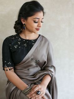 Black Blouse Designs, Draping Styles, Saree Draping