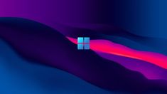 a blue and purple abstract background with two squares on the top right corner, one in the middle