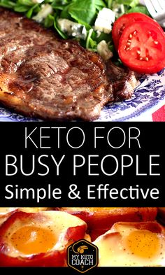 Keto is simple and highly effective. The problem is everything out there is too complicated! Just keep it simple, accurate and enjoyable - this will ensure your success.  #ketogenic Program Diet, Quick Diet, Resep Diet, Low Carb Diets, Busy People, Keto Diet Meal Plan, Idee Pasto Sano