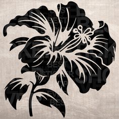 a black and white drawing of a flower