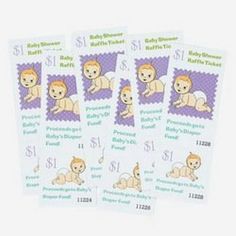 four postage stamps with pictures of babies on them