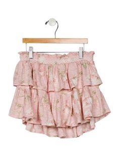 LoveShackFancy SkirtPinkFloral PrintRuffle EmbellishmentElasticized WaistFit:Skirts by LoveShackFancy typically fit true to size. Loveshackfancy Tutu, Print Mini Skirt, Mini Skirt, Print Patterns, Floral Print, Mini Skirts, Floral Prints, Skirt, Clothes For Women