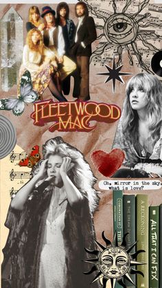 a collage of various images with the words fleetwood and pictures of people in them