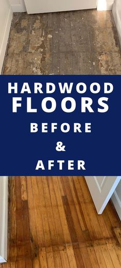 Hardwood floors Before and After House Renovation Ideas Before And After, Diy Hardwood Floor Refinishing, Refinish Hardwood Floors, Diy Hardwood Floors, Barnwood Floors, Home Remodel Before And After, Old Wood Floors, Hardwood Floor Colors, Refinishing Hardwood Floors