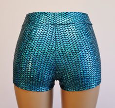 "️️️️️️️️️️️ Ride with the unicorns and swim with the mermaids! ABOUT THESE DUDS Mermaid Metallic Spandex High Waisted 2\" Waistband STYLE OPTIONS 🌸Green on Black 🌸Turquoise on Black 🌸Silver on Black 🌸Hot Pink on Hot Pink 🌸Purple on Purple 🌸Turquoise on Turquoise SIZING INFO If you need help with sizing, send me a message and please include the following measurements: ✅NATURAL WAIST: (around the belly button) ✅HIPSTER WAIST: (the place you wear mid-rise shorts) ✅HIPS: (around the largest p Summer Party Mermaid Bottoms, Summer Stretch Mermaid Bottoms, Fitted Green Mermaid Bottoms, Stretch Blue Mermaid Bottoms, Blue Stretch Mermaid Bottoms, Man Clothes, Burning Man Outfits, Black Turquoise, Purple Turquoise