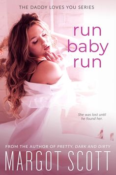 the book cover for run baby run, featuring a woman in white dress with her head down