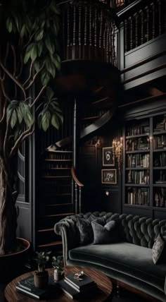 Masculine Wall Art: Transform Your Living Room Decor with Style Moody Cottage, Gothic Fireplace, Dark Academia Interior, Gothic Living Room, Dark Academia Home, Goth Houses, Gothic Interior, Moody Decor, Academia Decor