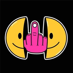 a hand making the middle finger sign with two fingers in front of each other, on a black background