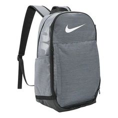 Nike Brasilia 9.5 Training Backpack 'Grey' CK0941-064 Sporty Gray Rectangular Bag, Functional Gray Sports Bag, Casual Gray Backpack For Sports, Casual Gray Sports Backpack, Functional Gray Backpack For Daily Use, Functional Gray Backpack, Sporty Gray Bag For Outdoor, Gray Backpack For Outdoor Use, Nike Rectangular Sports Backpack