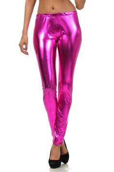 Sakkas Footless Liquid Wet Look Shiny Metallic Stretch Leggings – Sakkas Store Disco Fancy Dress, Leather Leggings Outfit, Trendy Leggings, Wet Look Leggings, Metallic Leggings, Liquid Leggings, Ankle Length Leggings, Shiny Leggings, Fashion Inspiration Design