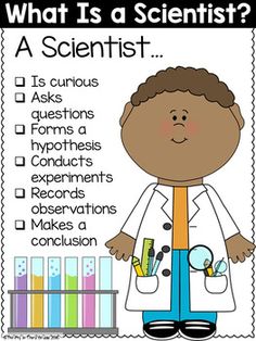 what is a scientist? a science activity for students to practice their writing and thinking skills