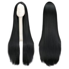 Our Wig Queen Vakinza comes in two colors—white and black—perfect for customizing a look that stands out. Featuring 100% high-temperature resistant synthetic hair, our wig is 40 inches long and can be permed. Find the wig that matches your unique style and character, and let your drag queen personality shine through! Material: Synthetic hair Material Grade: High Temperature Resistant Texture: Straight Can Be Permed: Yes Density: 100% Length: 40" Size: Standard Long Straight Black Hair, Shirt With Chains, Straight Black Hair, Goth Vintage, Party Wig, Soft Girl Clothes, Black Hair Extensions, Preppy Style Summer, Y2k Aesthetic Outfits