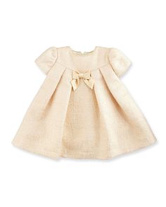 Blush/Gold Jacquard Dress - TAYLOR + MAXLuli and Me Kid Dresses, Blush Gold, Kids Designer Dresses, Dress Gold, Blush And Gold, Jacquard Dress, Tweed Dress, Dress Silhouette